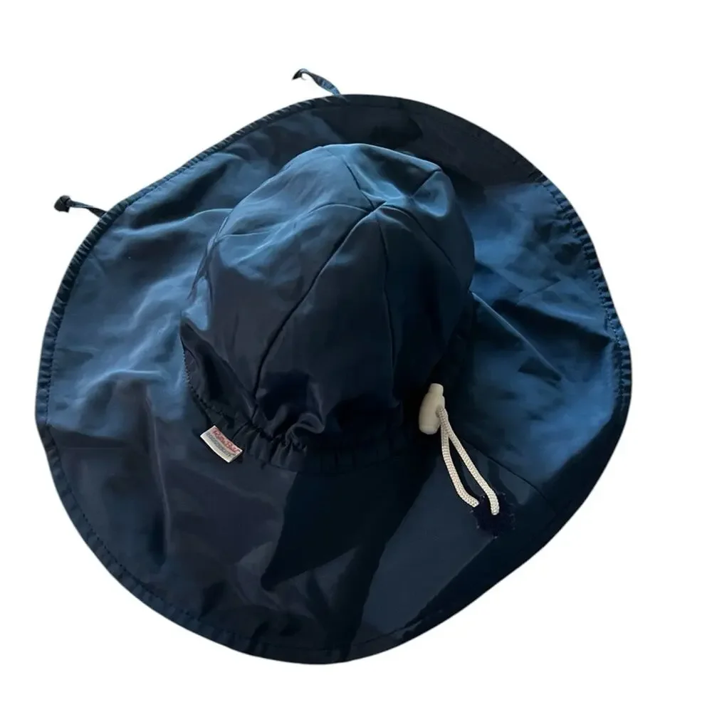 Ruffle Butts RuggedButts UPF adjustable sun hat Navy